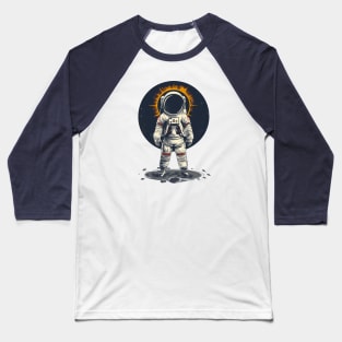 Solar Eclipse Astronaut Baseball T-Shirt